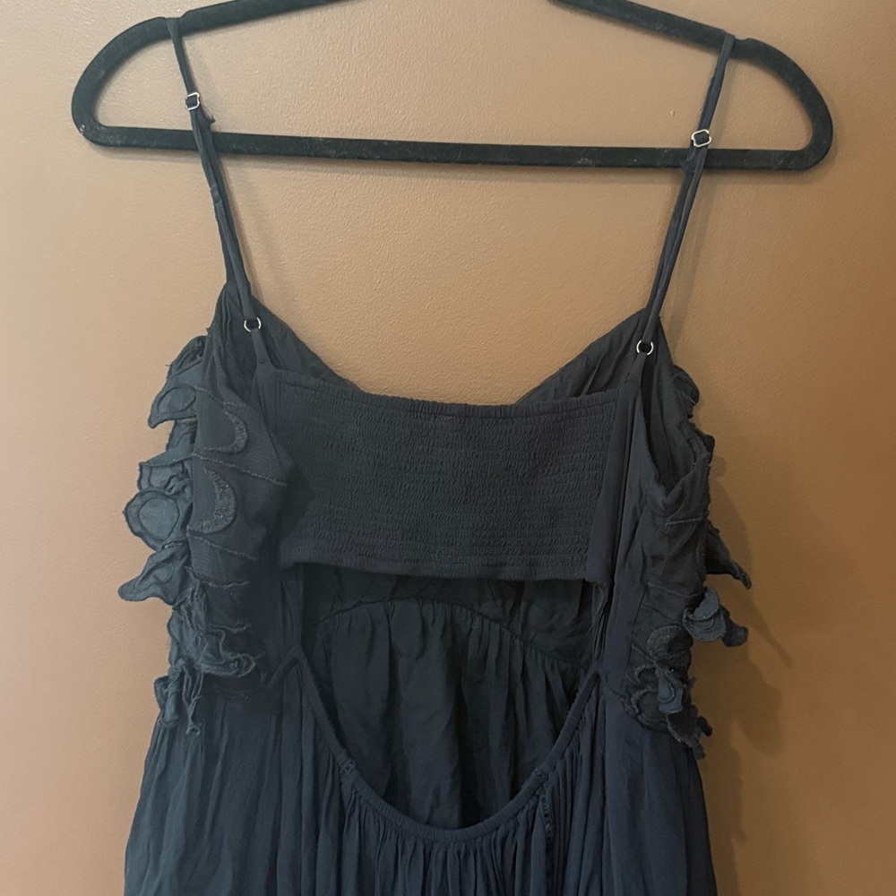 Anthropologie Butterfly Black Midi Dress - Picture 8 of 10